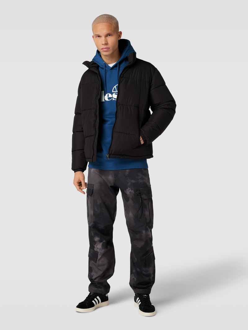 Hoodie mit Label-Print Modell 'Oodia' in blau