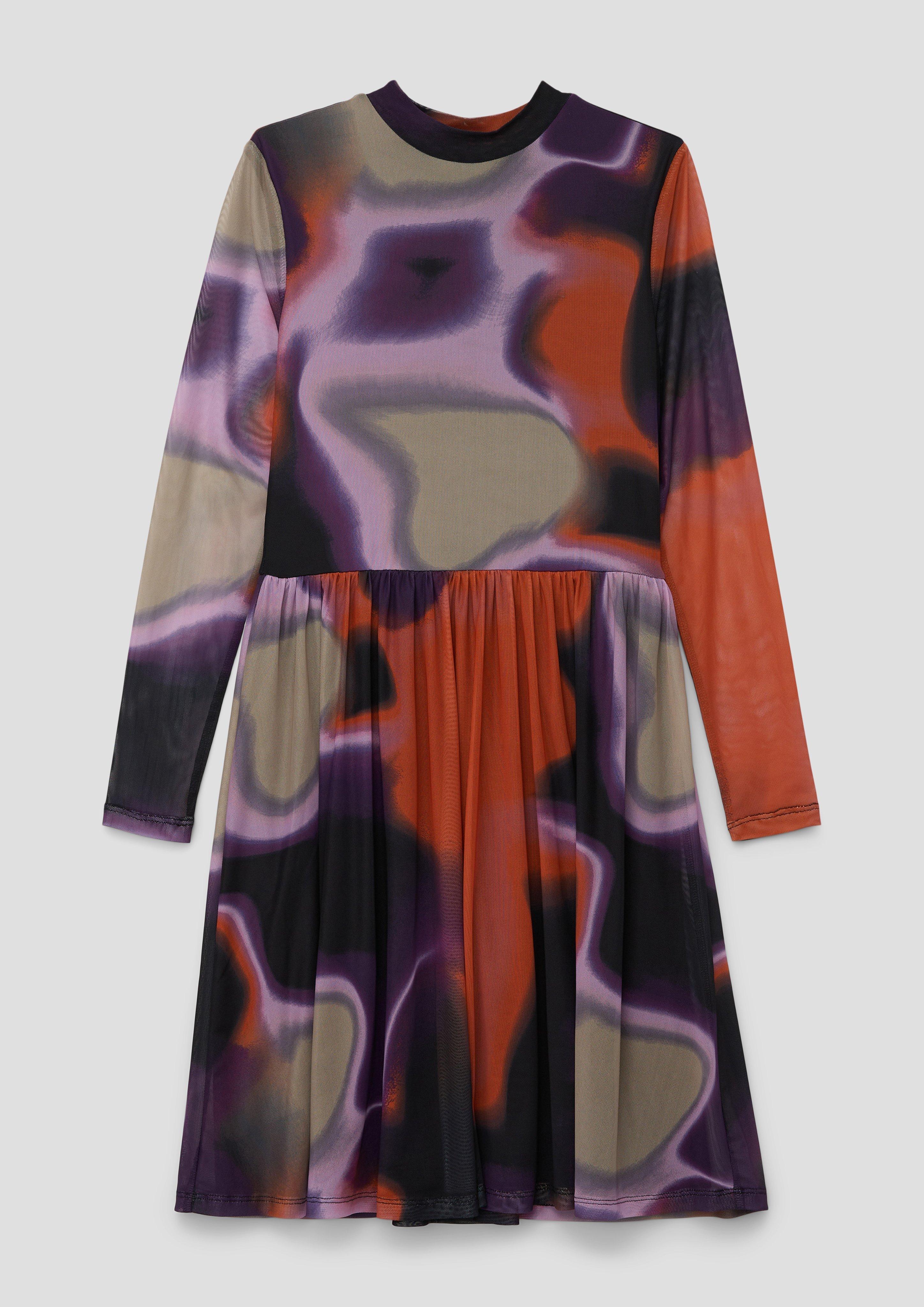 Hochgeschlossenes Meshkleid  2140571-99A2
