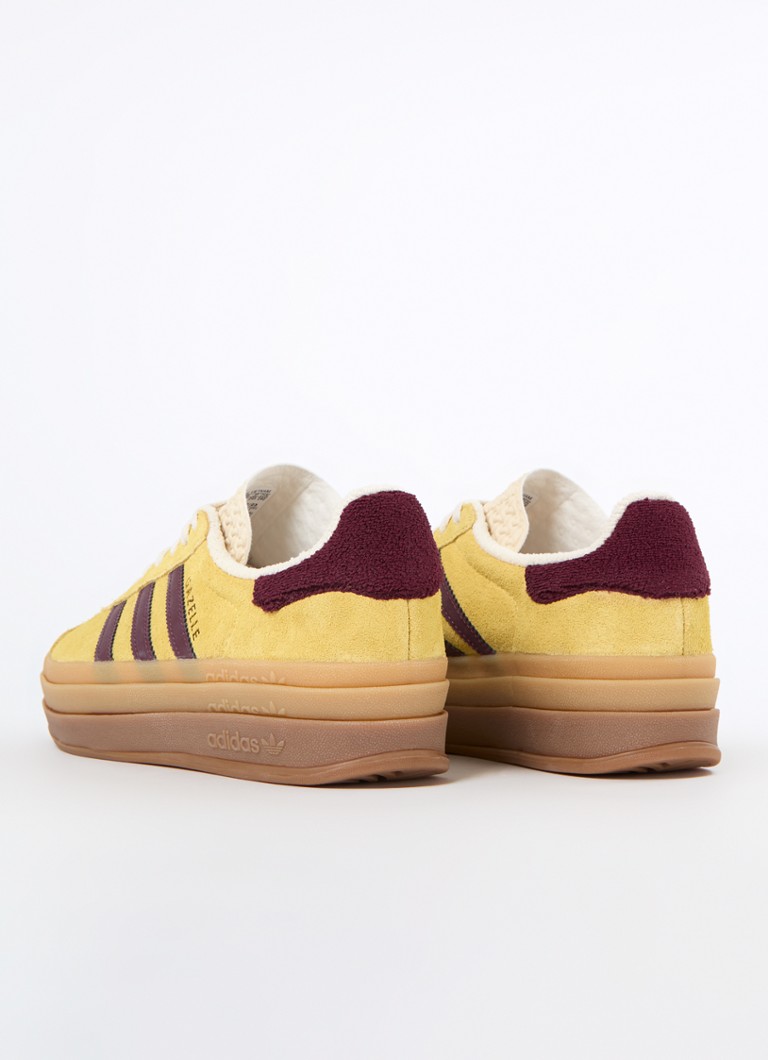 Sneaker Adidas Gazelle Bold in pelle scamosciata con dettagli in pelle