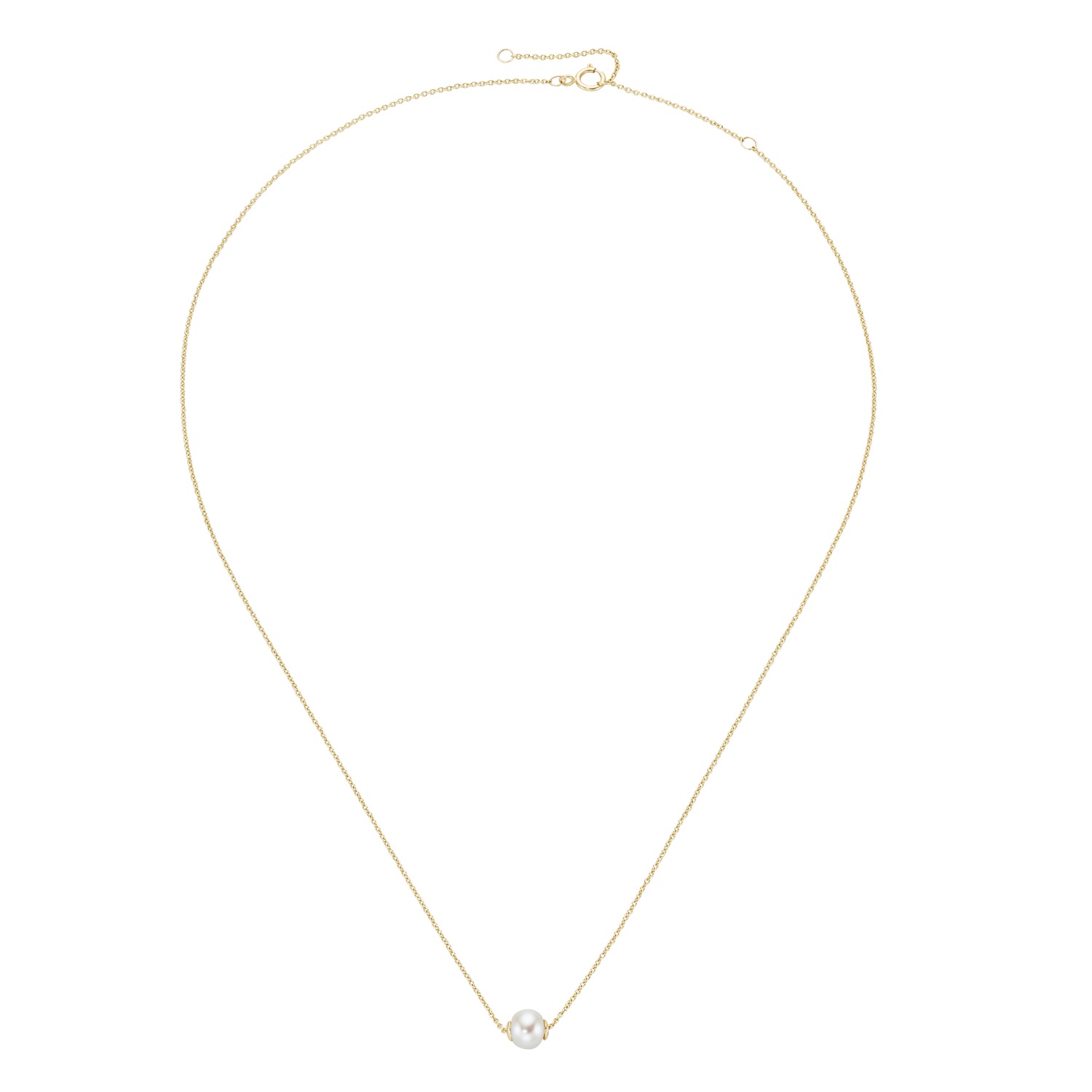 Collier Süßwasserperle. Gold 585