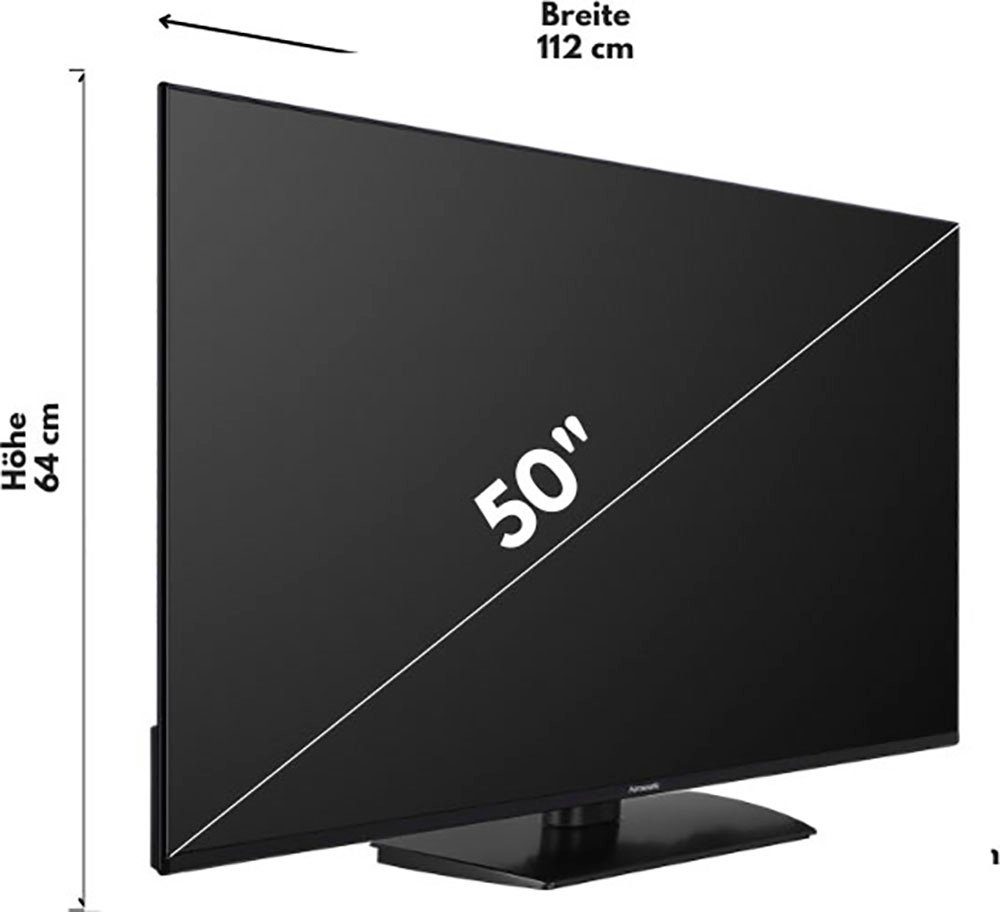 Hanseatic 50U800UDS LED-Fernseher (126 cm/50 Zoll, 4K Ultra HD, Android TV, Smart-TV)