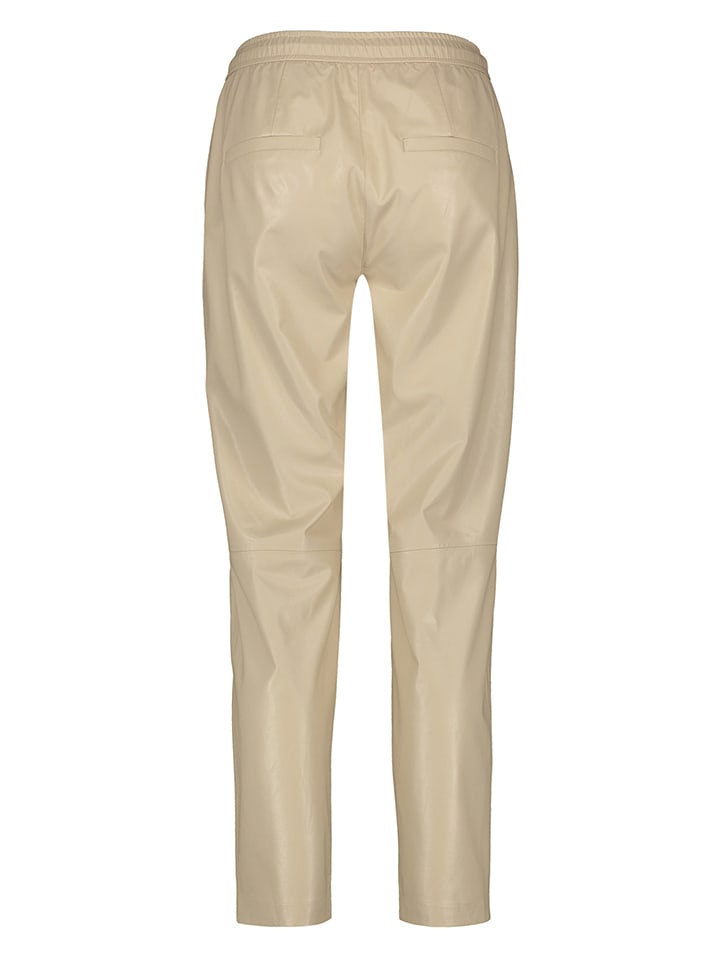 Gerry Weber Kunstlederhose in Beige günstig kaufen