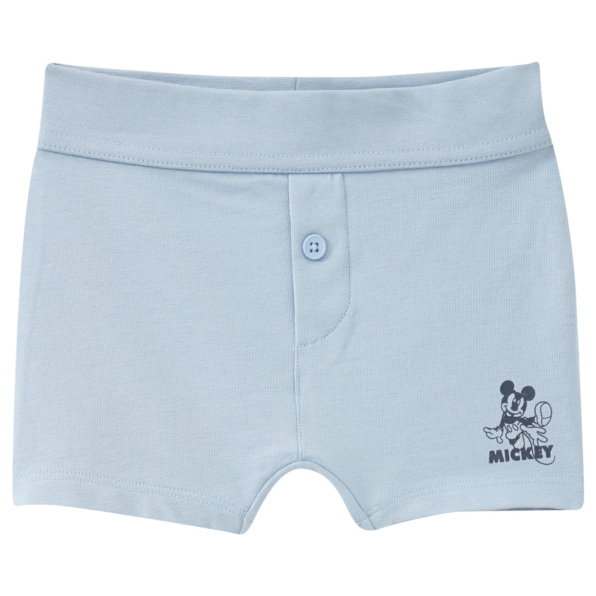 3 Micky Maus Boxer mit Zierknopf