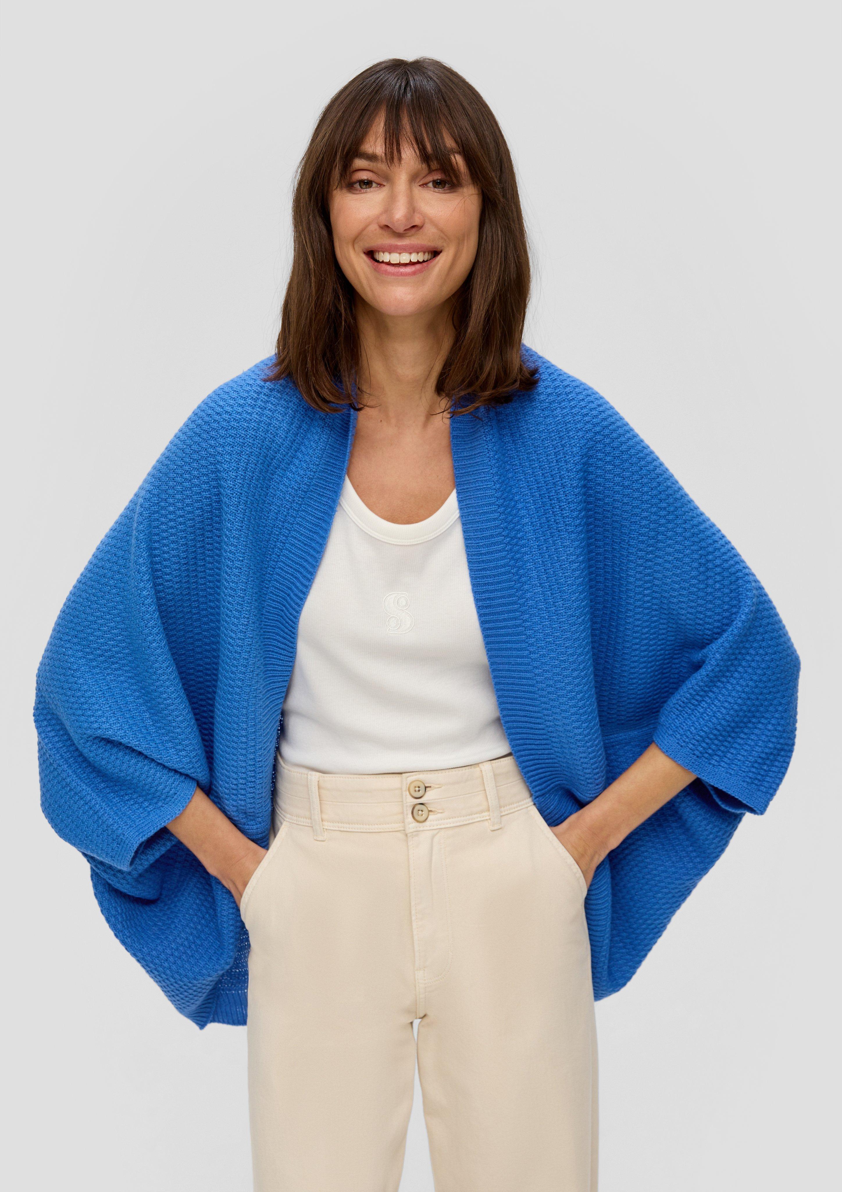 Poncho in Woll-Optik  2140537-5531