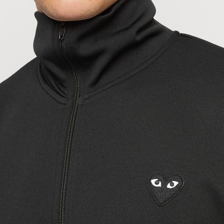 Comme des Garcons Play Play Sweatshirt Big Heart Black