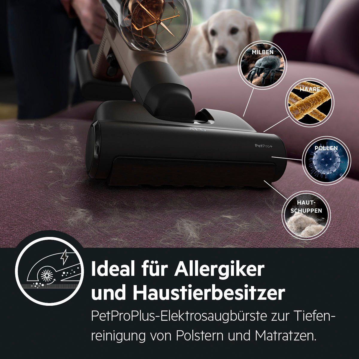 AEG Akku-Hand-und Stielstaubsauger Ultimate 8000 AP81A25ULT, beutellos, 5-stufige Filtration