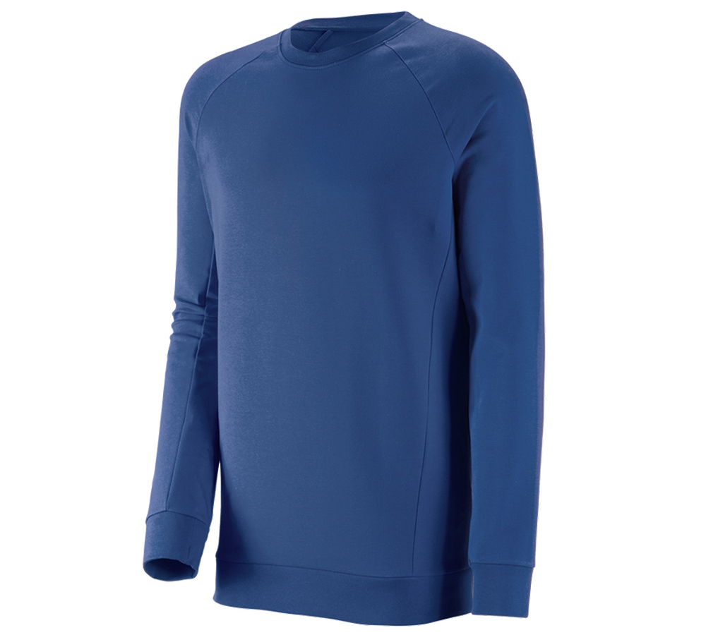 e.s. Sweatshirt cotton stretch, long fit