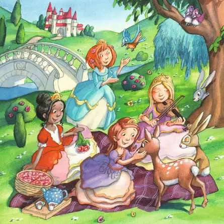 Kinderpuzzle ab 5 Jahren - Kleine Prinzessinnen - 49 Teile