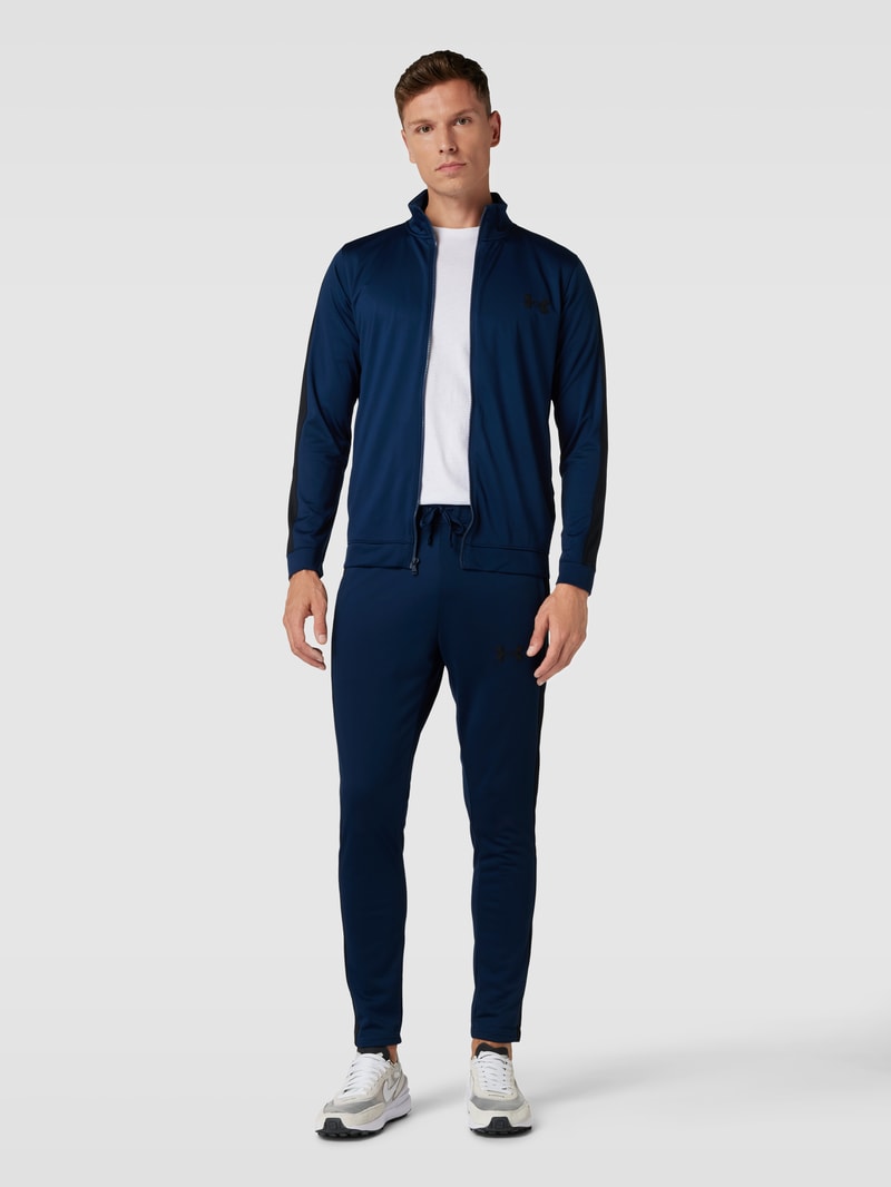 Tracksuit mit Logo-Detail Modell 'Knit' in marineblau