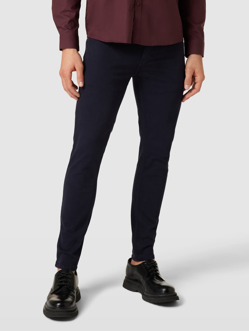 Skinny Fit Jeans mit Modell 'billy' in marineblau