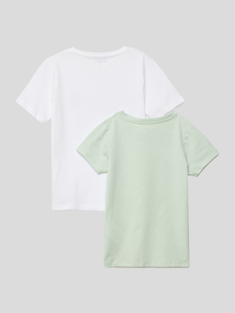 T-Shirt mit Motiv-Print in mint
