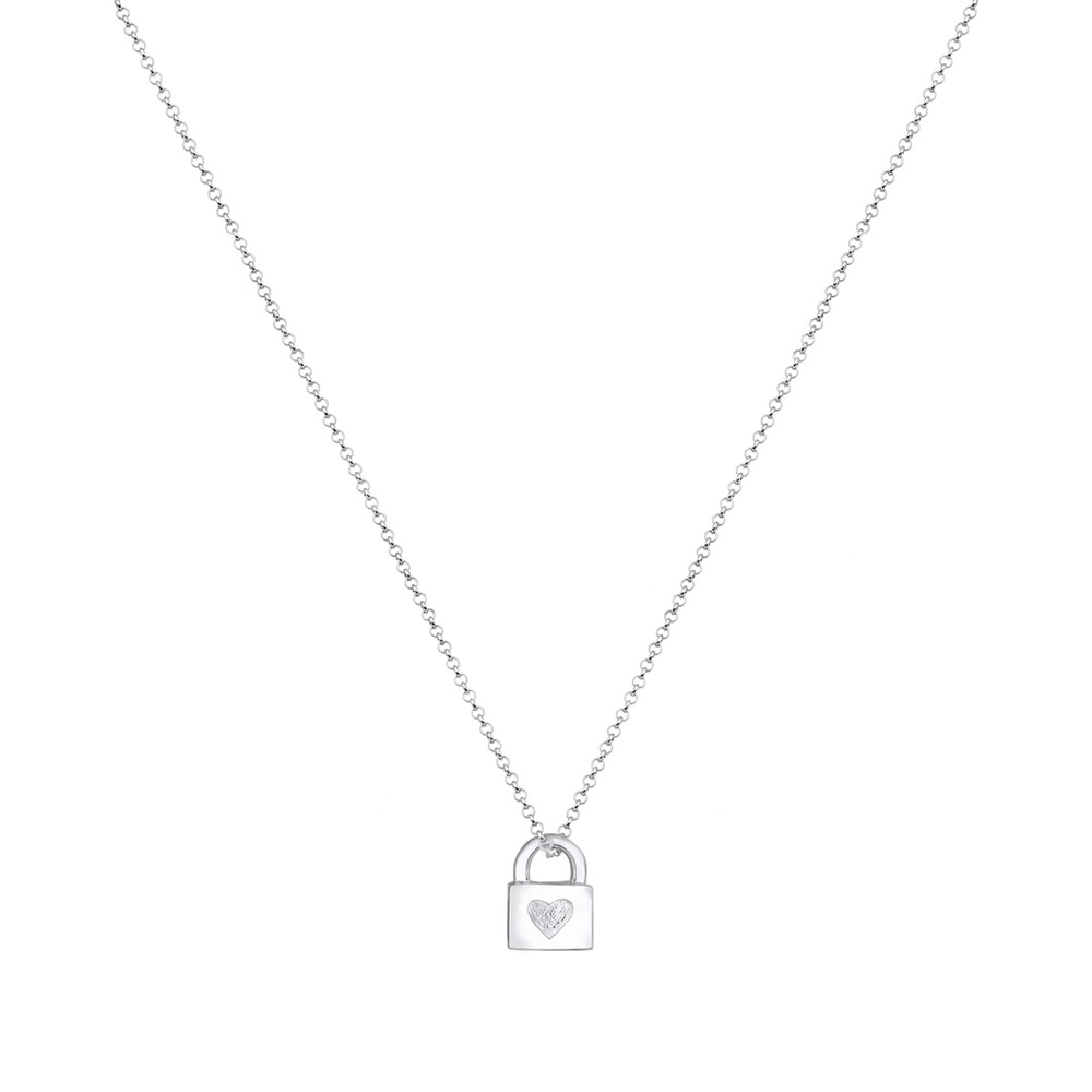 Elli Elli Collier Erbskette Schloss Herz Valentinstag 925er Silber Bijoux