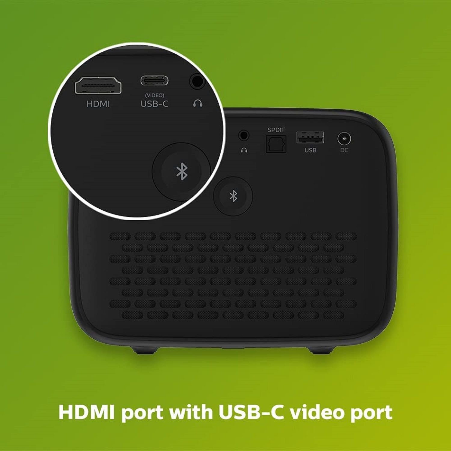 Philips PicoPix Max TV Beamer Android TV-Betriebssystem Digital-Zoom DLP-Beamer (1.000:1, 1.920 x 1.080 px, Chromecast built-in, Android TV Projektor)