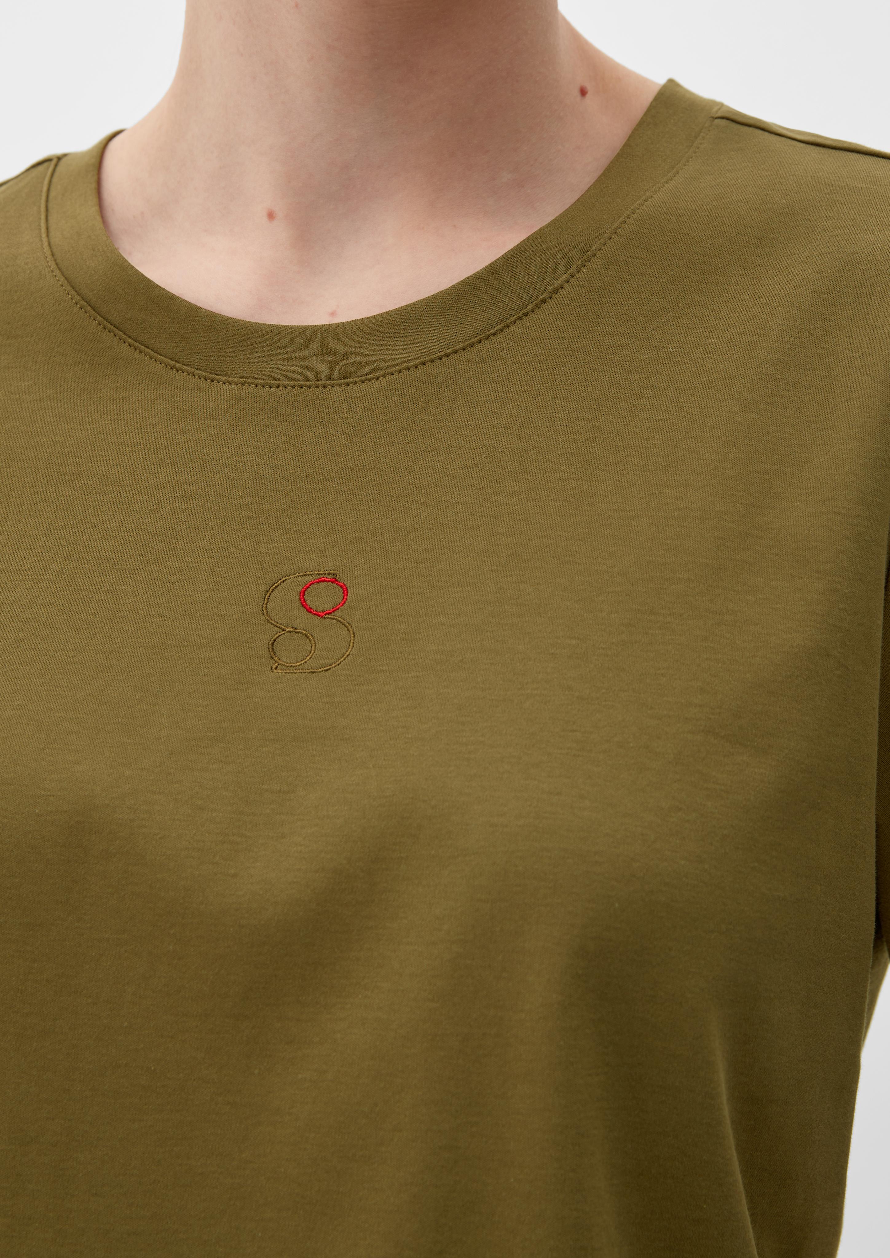 T-Shirt mit Logostickerei  2132978-7723