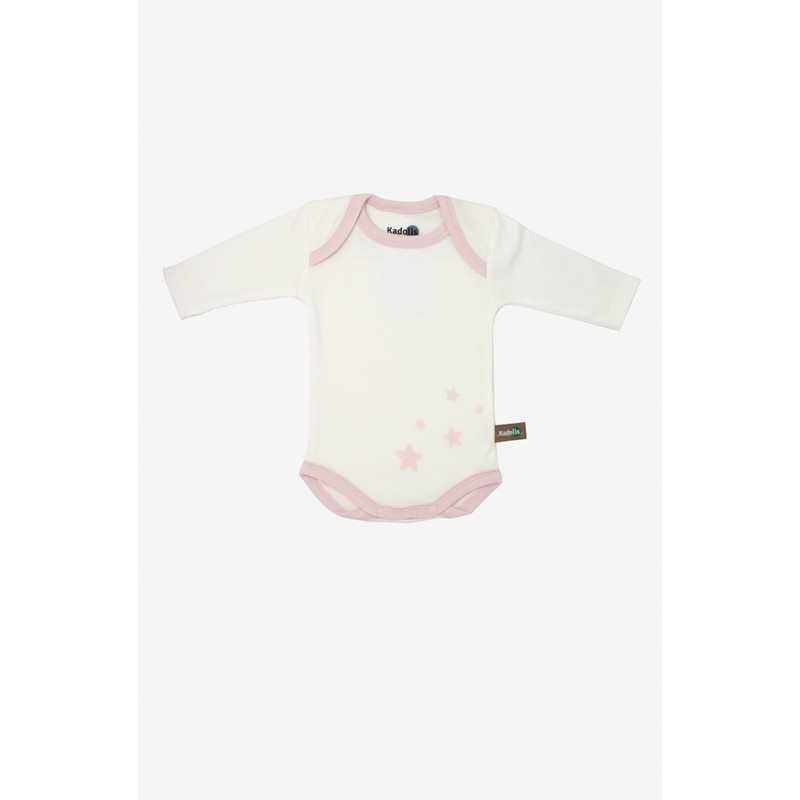 Lot de 3 Body manches longues en Coton Bio à motifs étoiles