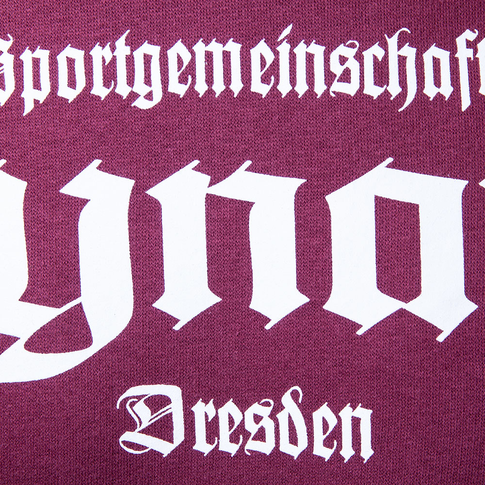 Herren Kapuzensweater old school weinrot