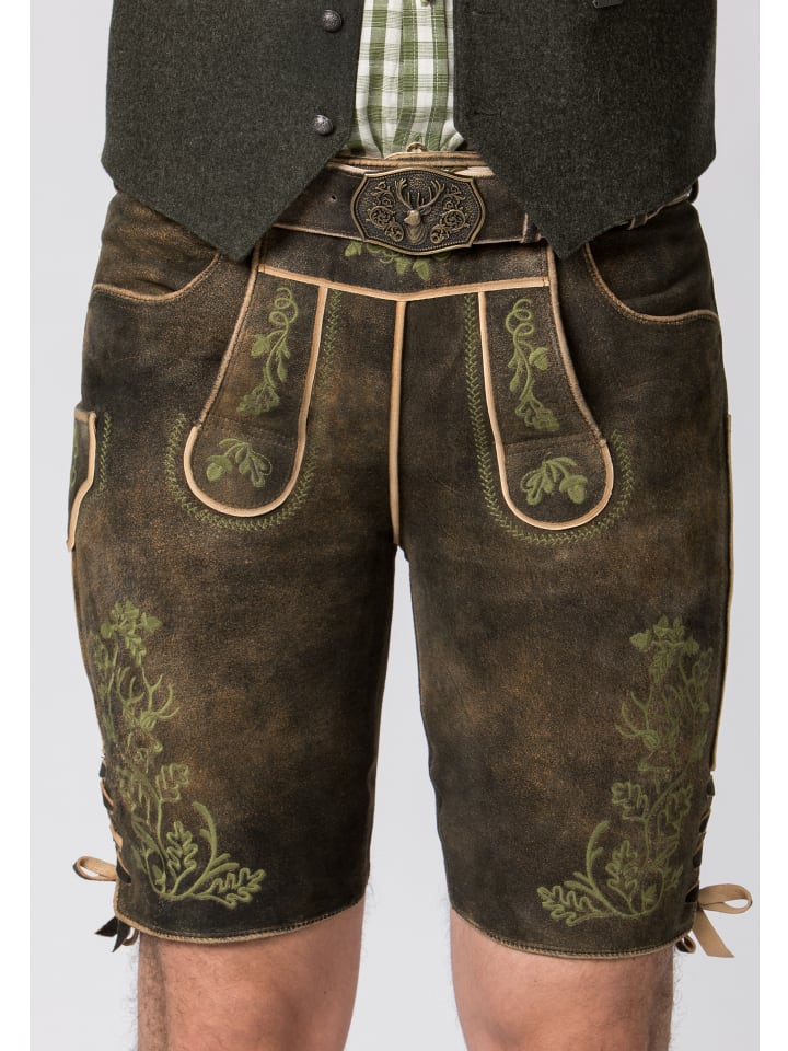 Stockerpoint Stockerpoint Trachtenlederhose Edgar in sepia raw günstig kaufen