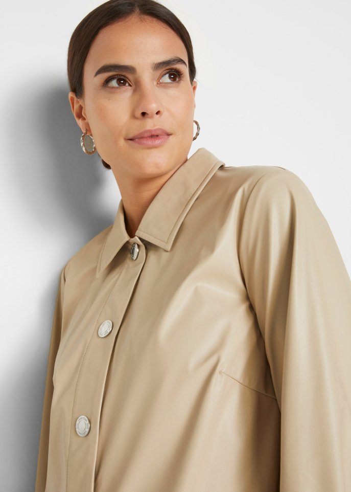 Lederimitat Blusenjacke