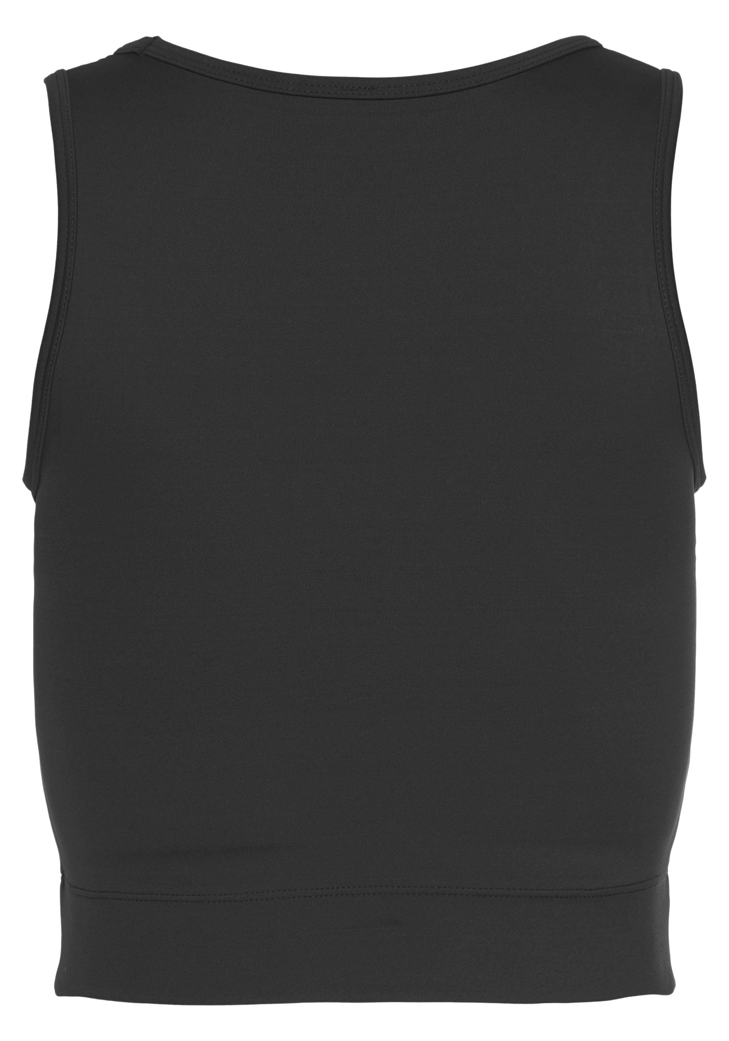 LASCANA ACTIVE Crop-Top -Sport Top mit Raffung und Mesheinsätze