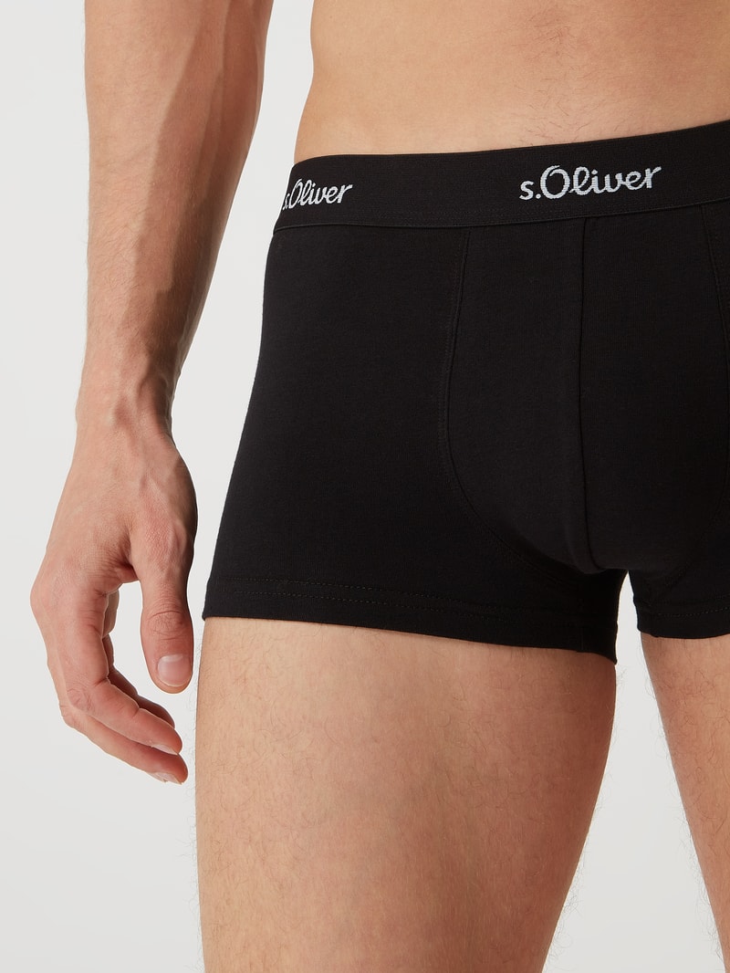 Trunks mit Stretch-Anteil im 3er-Pack in mittelgrau meliert
