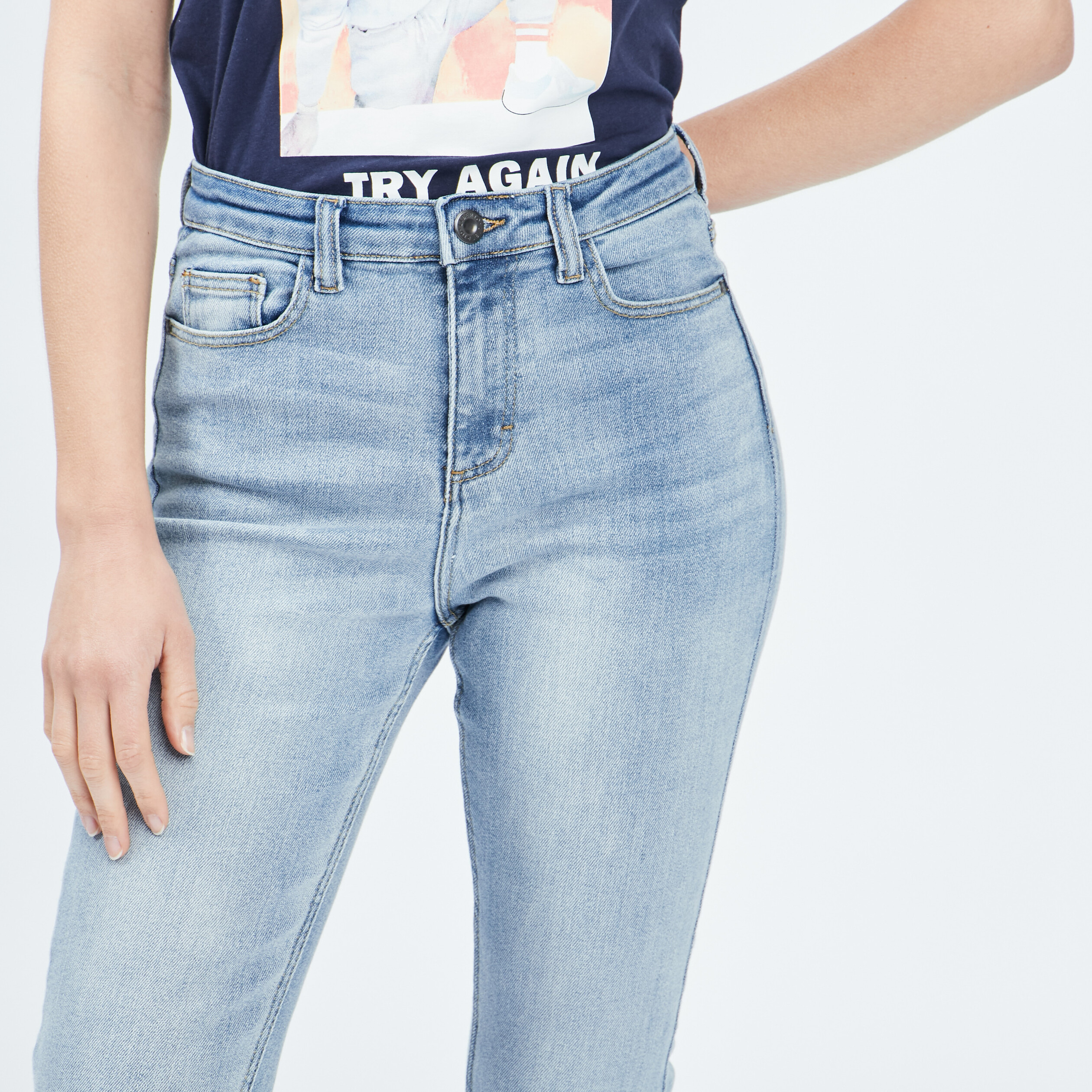 Jeans skinny Liberto denim double stone femme | La Halle