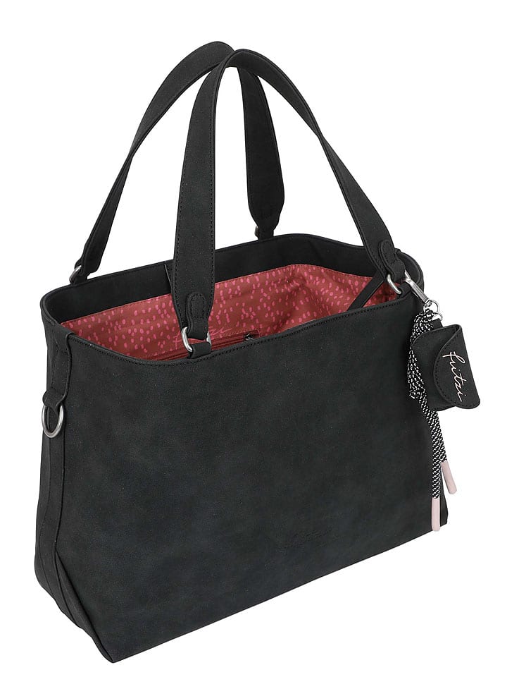 Fritzi aus Preußen Schultertasche in Schwarz - (B)16 x (H)32 x (T)43cm günstig kaufen onesize