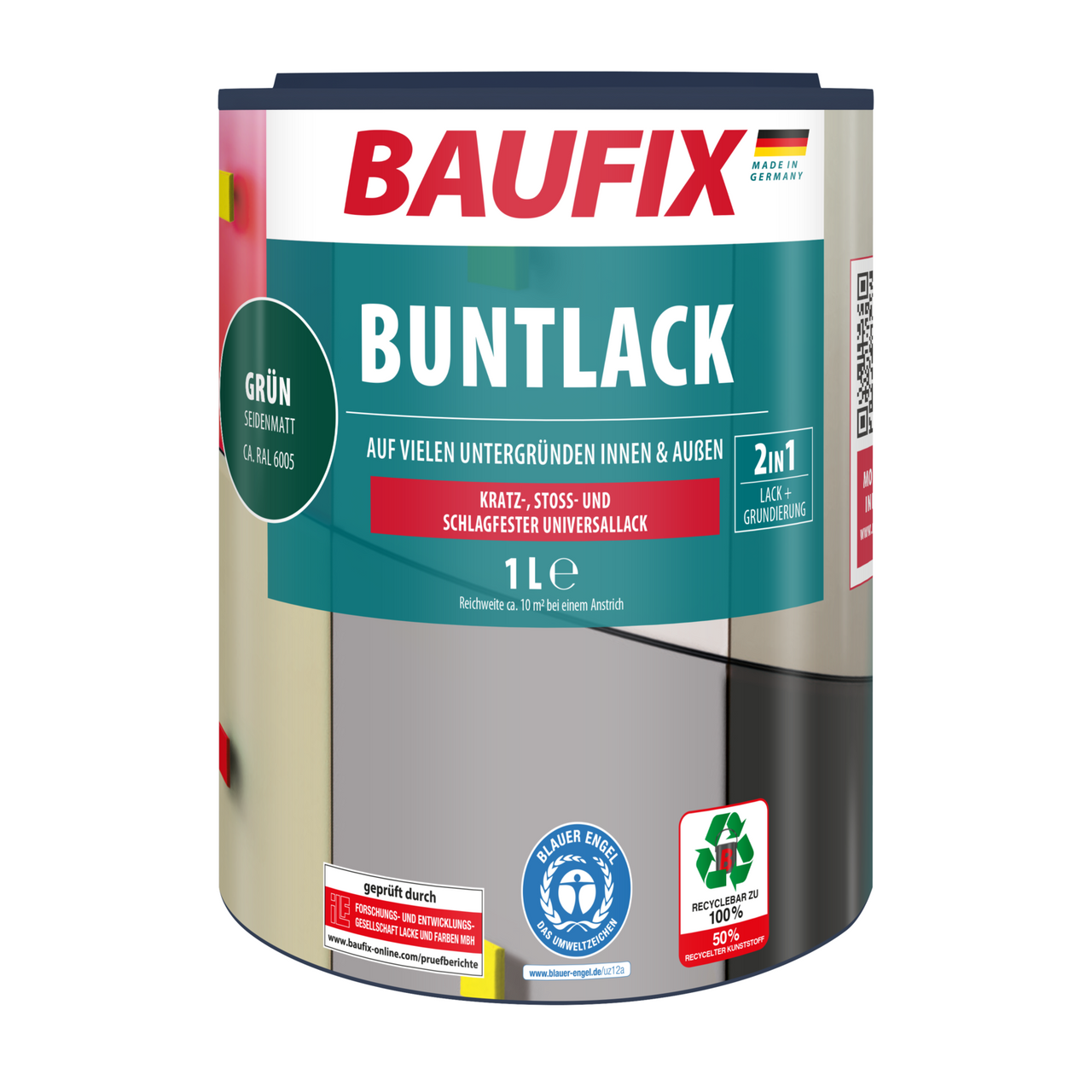 Baufix Buntlack seidenmatt grün