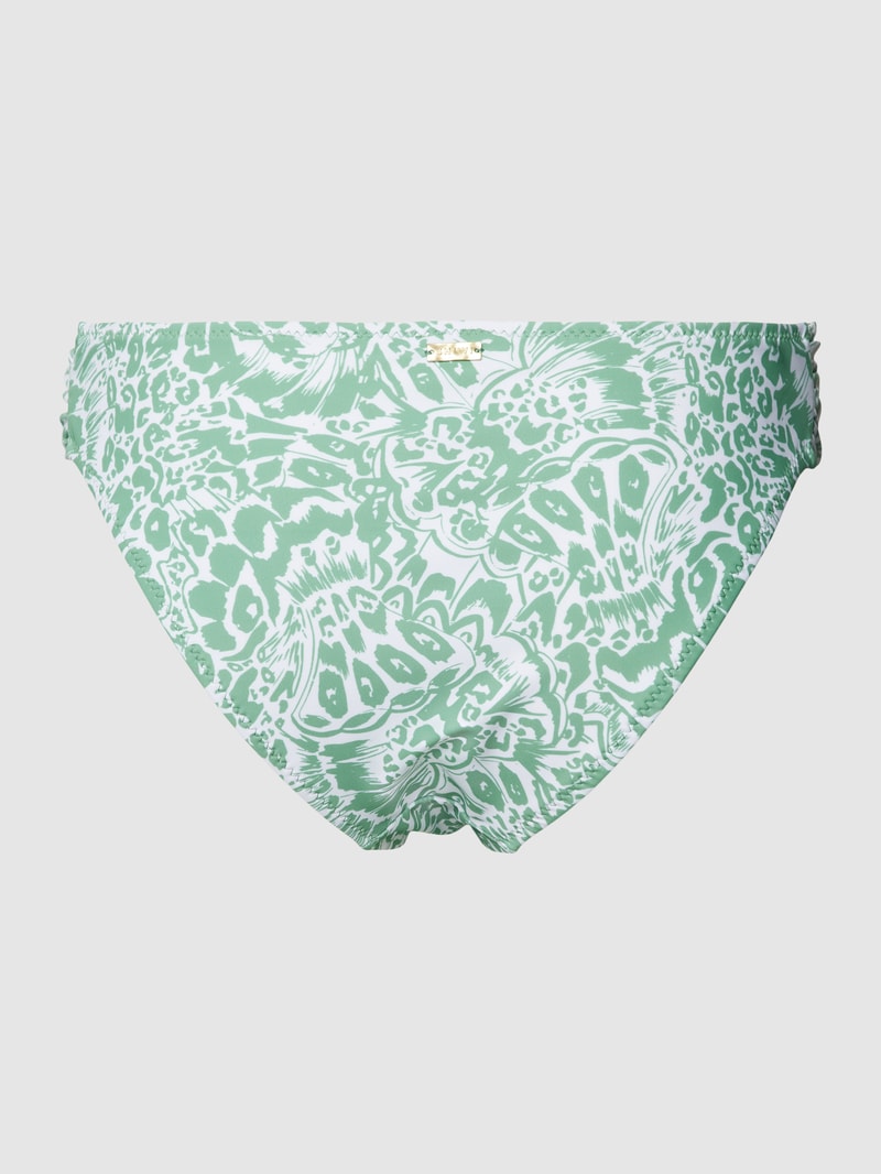 Bikini-Hose mit Allover-Muster Modell 'LIZ' in rosa
