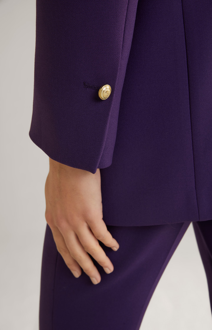 Boxy-Doppelreiher-Blazer in Lila