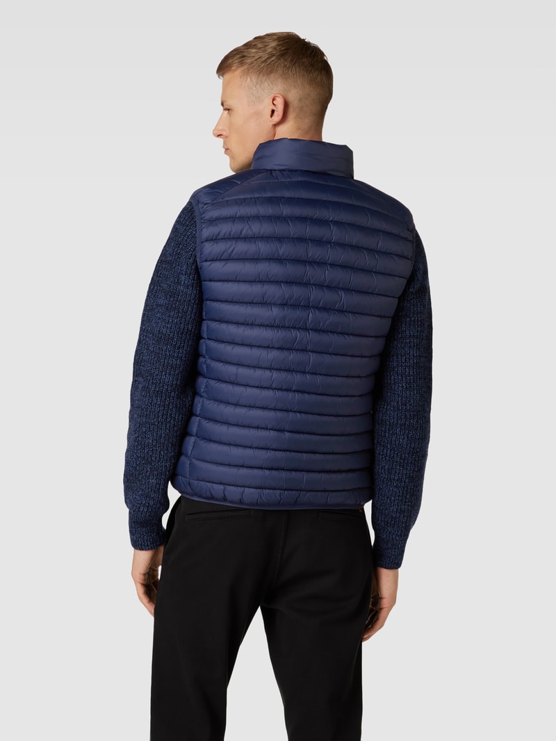 Steppweste mit Stehkragen Modell 'ADAM' in marineblau