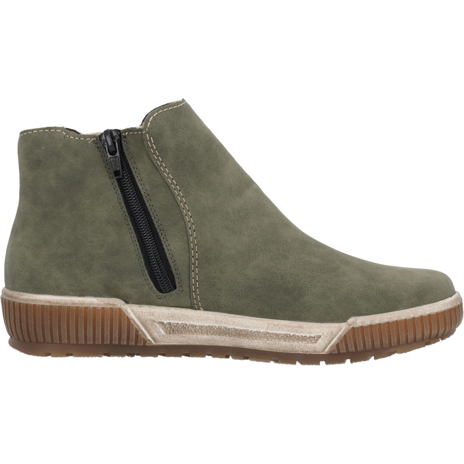 Rieker N0761, Stiefeletten, Damen, Grün (liane/leinen)