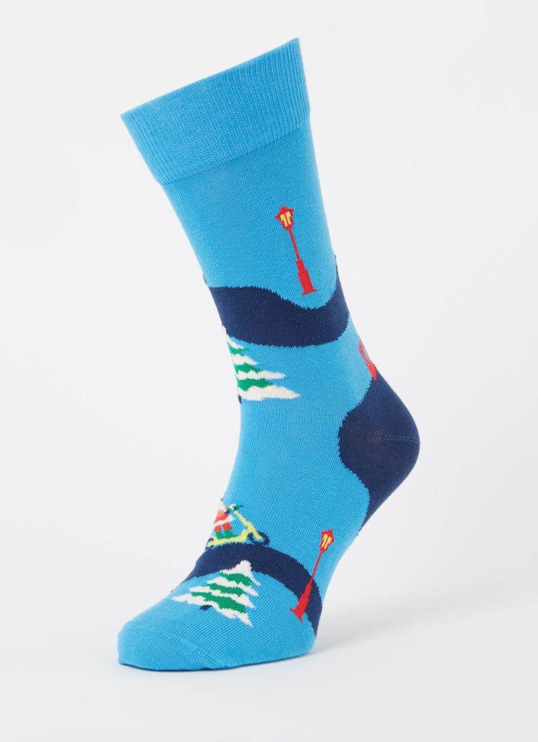 Happy Socks Happy Holidays -sukat painatuksella 2 kappaleen lahjapakkauksessa