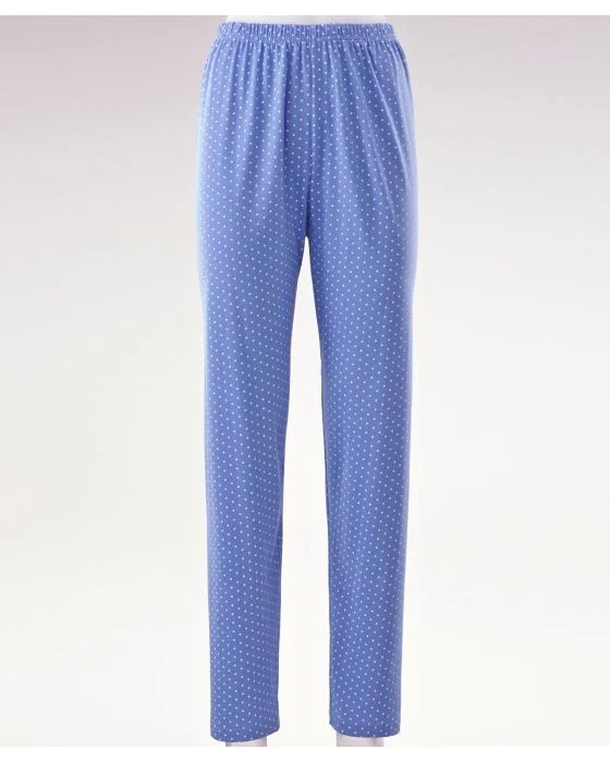 Pyjama-tunique en pur coton peigné, manches longues