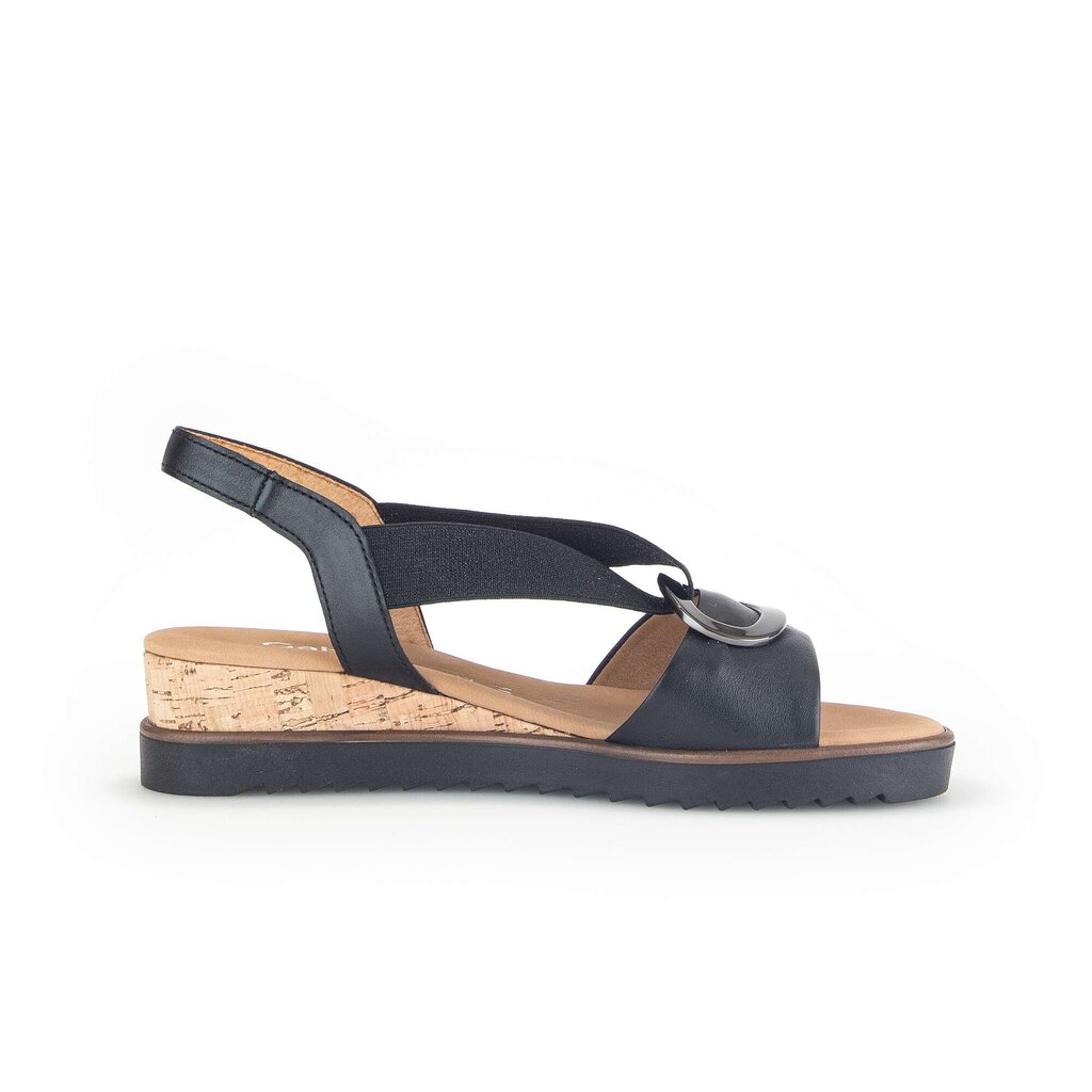 Gabor comfort Keilsandalette schwarz