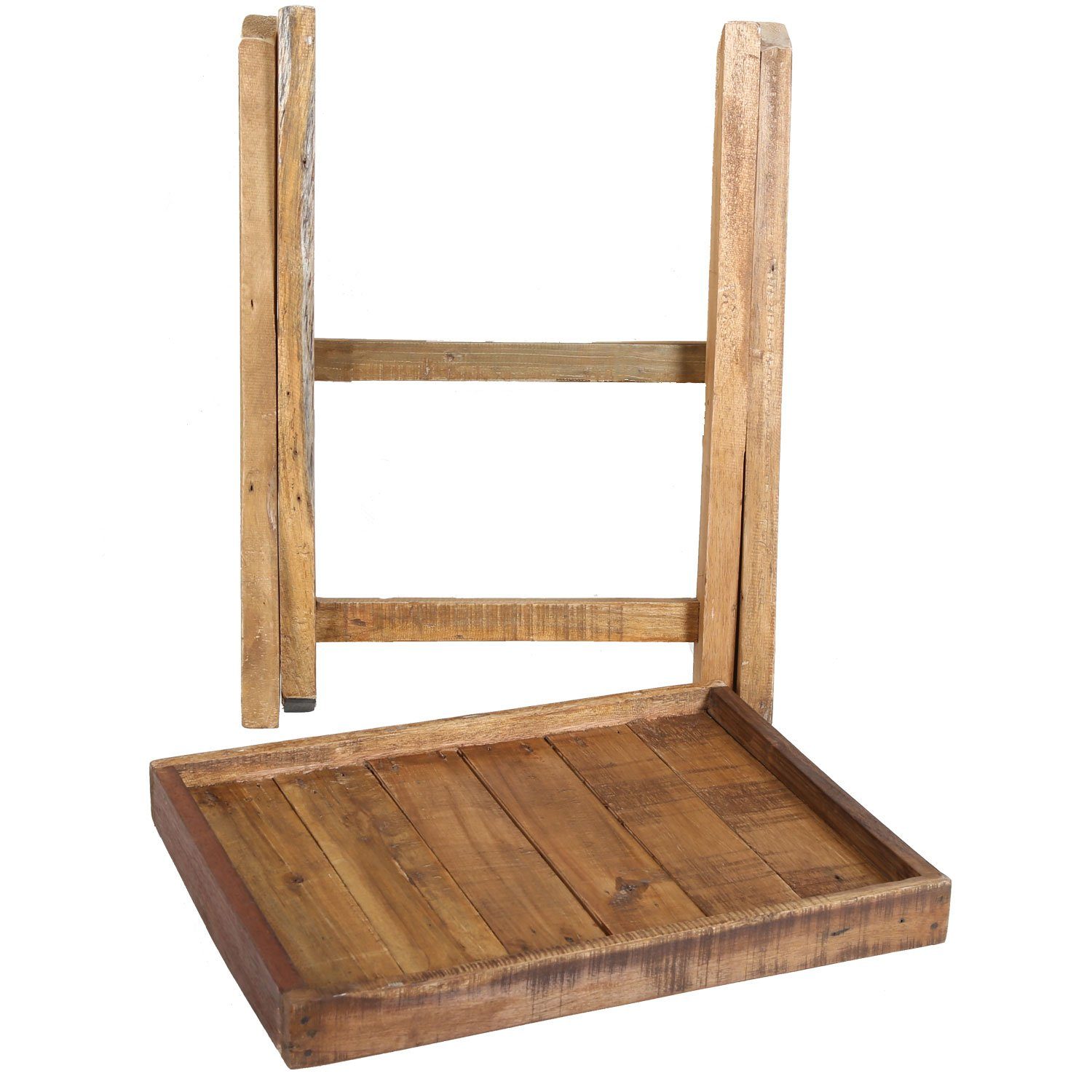Casa Moro Klapptisch Beistelltisch Holz IMPERIA Gartentisch Serviertisch Campingtisch, recyceltes Teak Holz