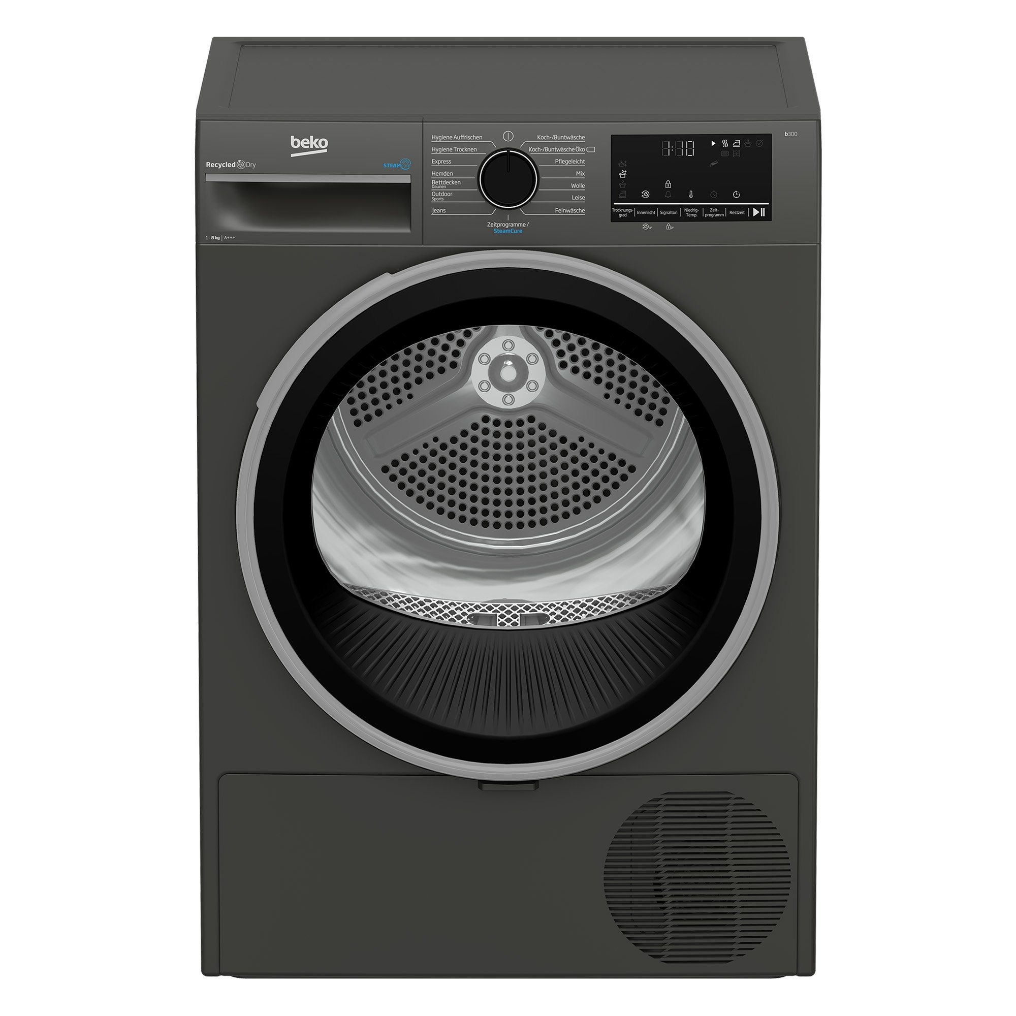 BEKO Wärmepumpentrockner B3T22491M, 8 kg, Reversierende Trommel, Silent-Programm, Allergikergeeignet