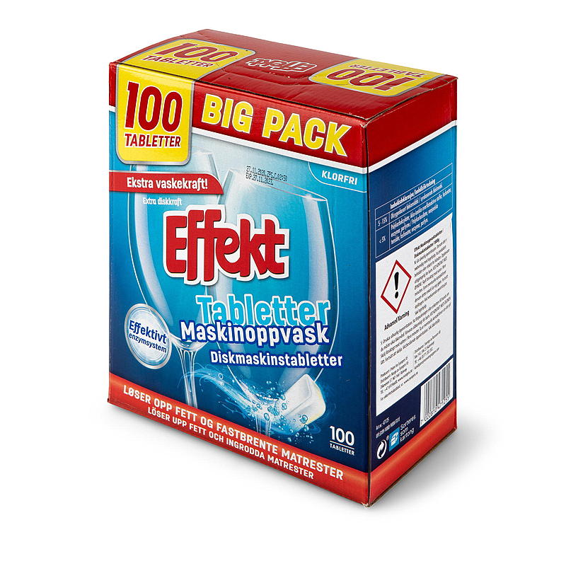 Effekt Maskinoppvask 100 tabl Effekt