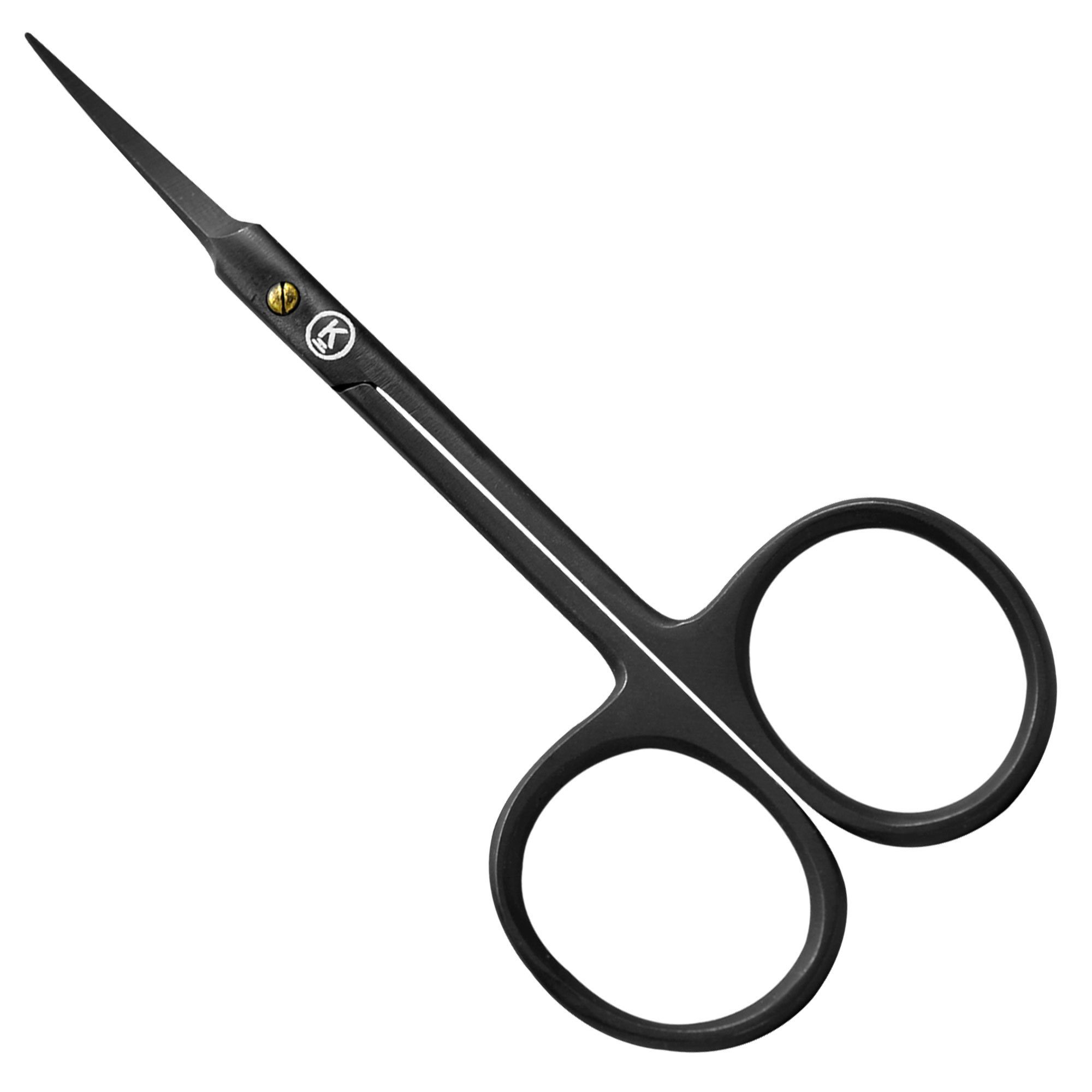 K-Pro Hautschere Nagelhautschere mit Turmspitze Gebogen, Scharf, Spitz - Schwarz