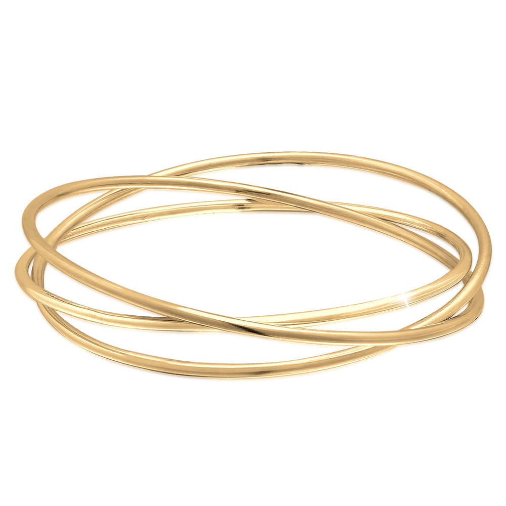 Elli PREMIUM Elli PREMIUM Bracelet Bracelet pour dames Triple entrelacé classique tricolore en Bracelet