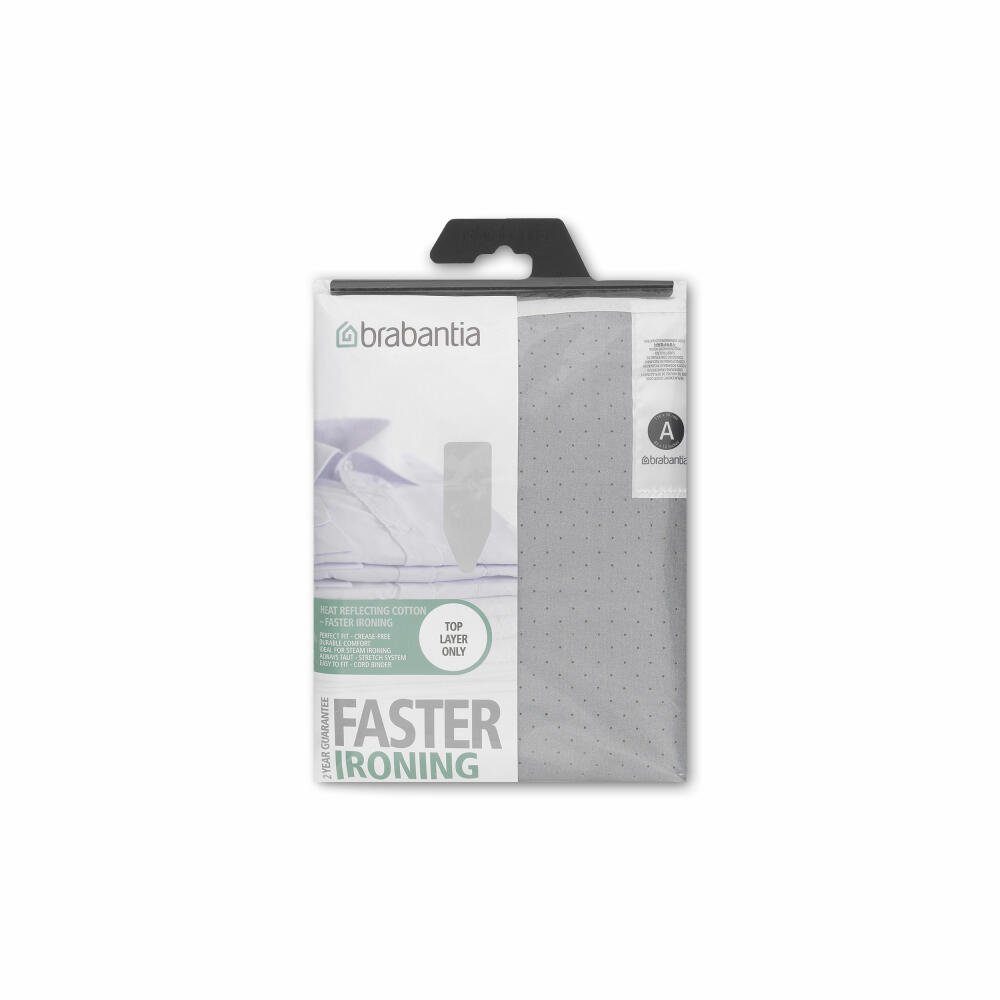 Brabantia Bügelbrettbezug Baumwollbezug mit Schaumstoff + Kordel 110 x 30 cm