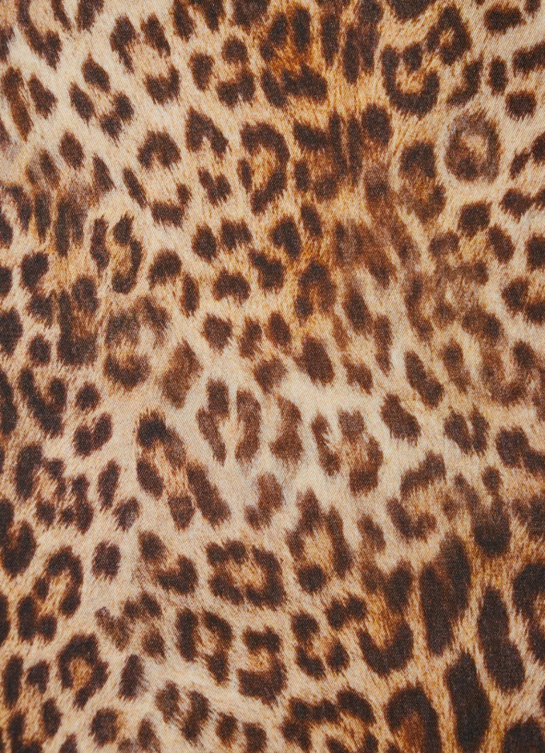 Vestido túnica midi con estampado de leopardo y cinturón anudado de Gerard Darel Julian.