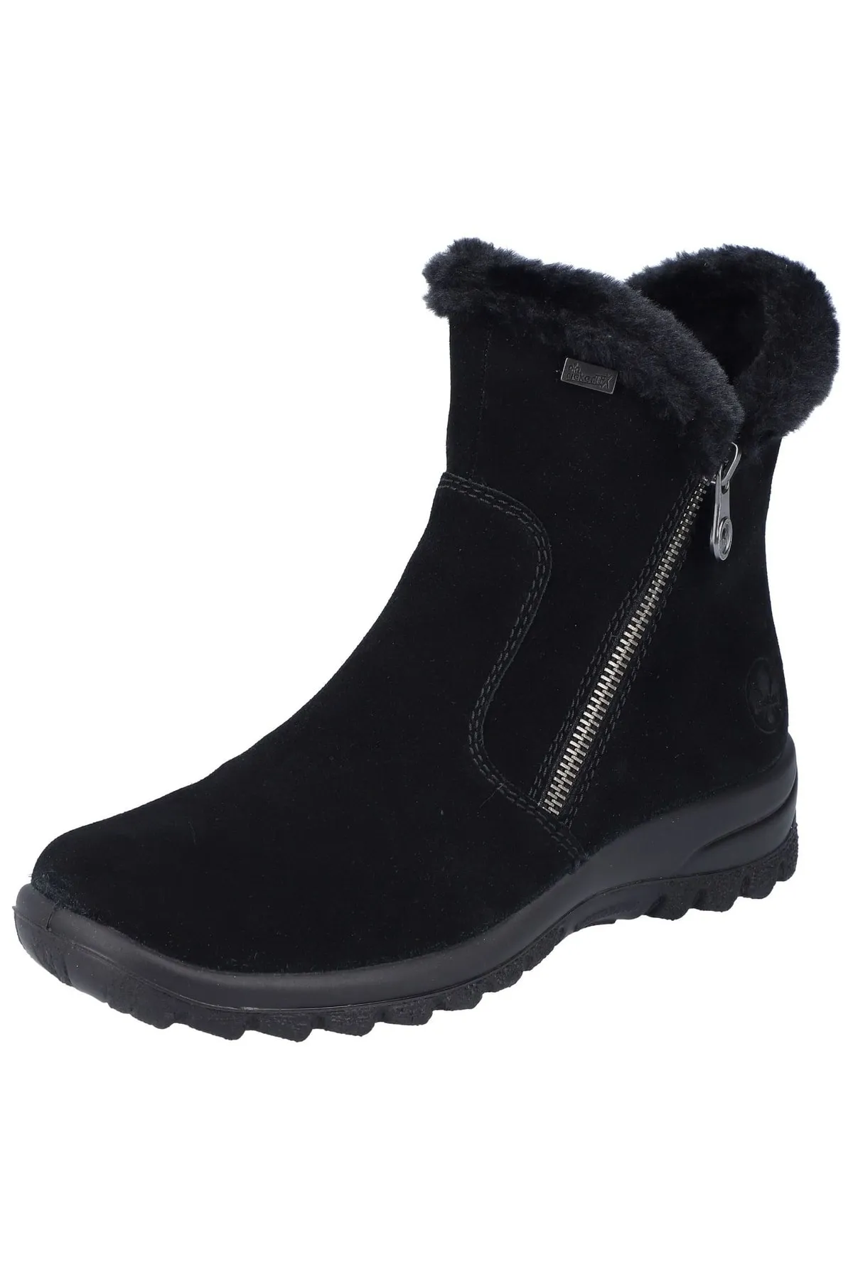 Rieker  Stiefelette - Schwarz - Flacher Absatz