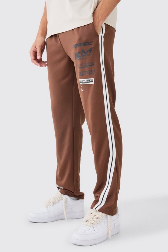 Trikot-Jogginghose mit Seitenstreifen