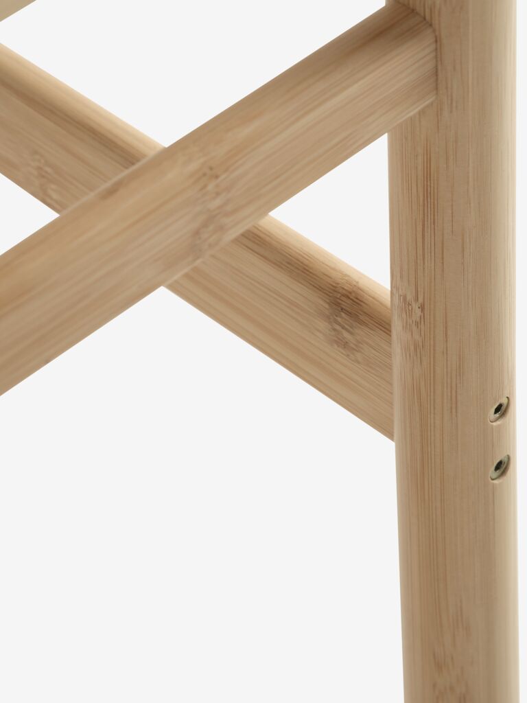 STIGE Table d'angle STIGE 46×50 blanc cassé/nature