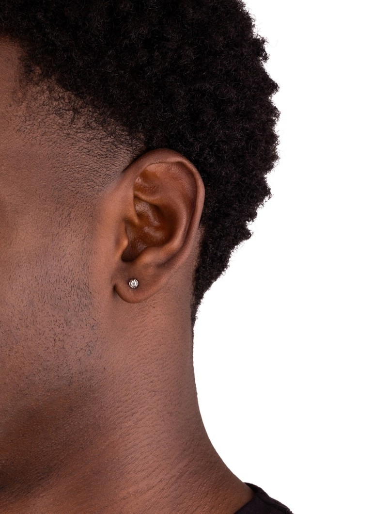 Buddha to Buddha Katja single silver stud earring