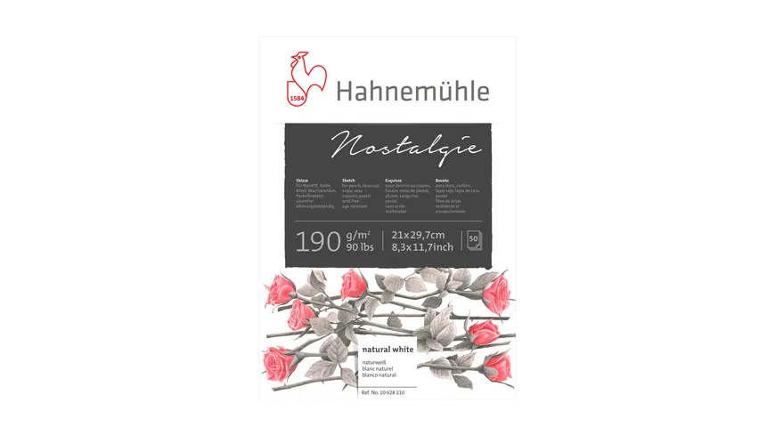Hahnemühle Skizzenblock Nostalgie a4 50 Blatt