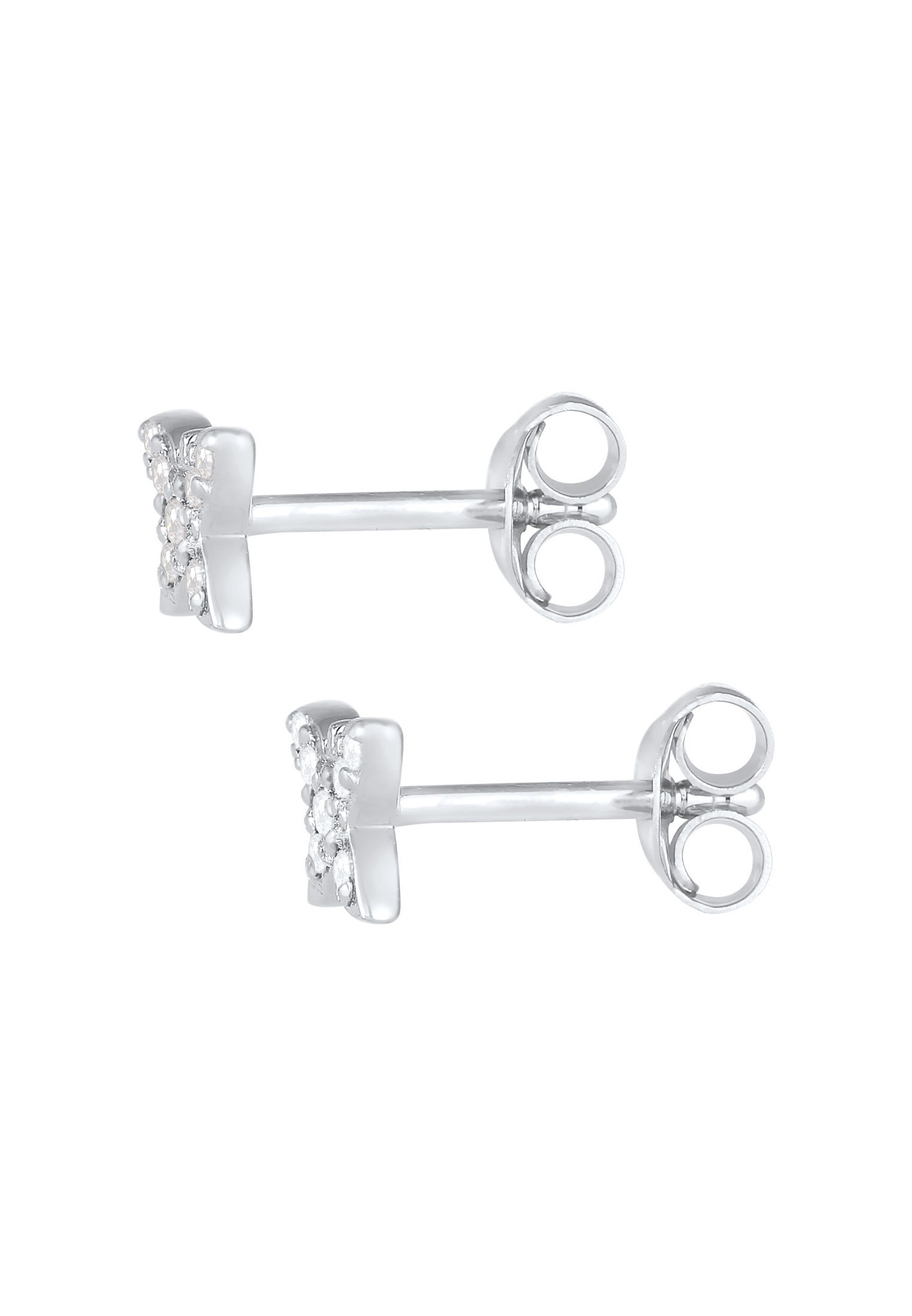 Farfalla giocosa per bambini Elli con cristalli di zirconi cubici in argento sterling 925 placcato oro