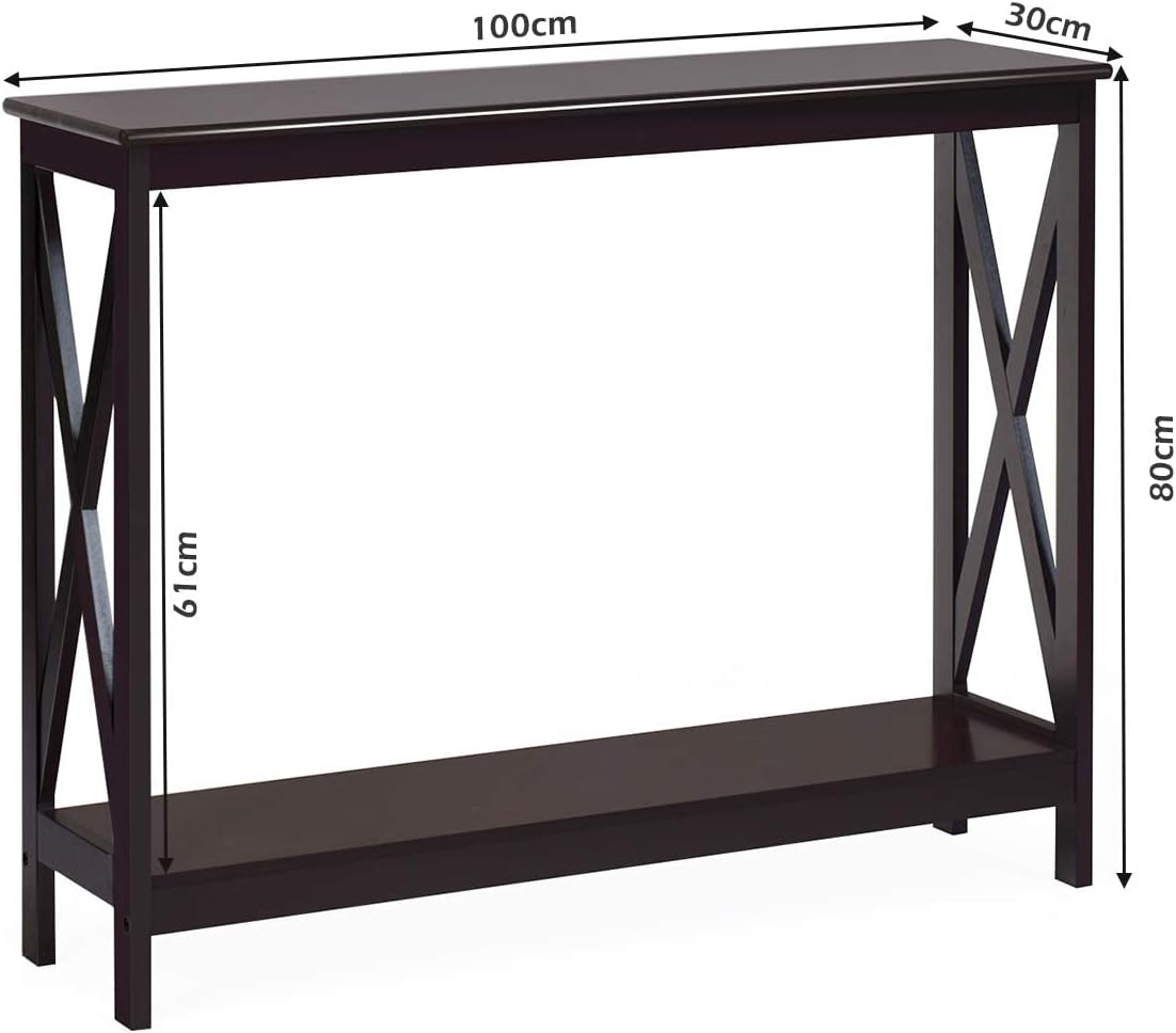 Costway COSTWAY Konsolentisch mit Ablage