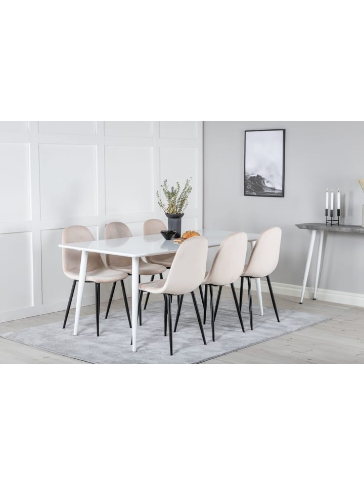 ebuy24 Essgruppe Polar 11 (7-teilig) Beige 90 x 180 cm günstig kaufen onesize