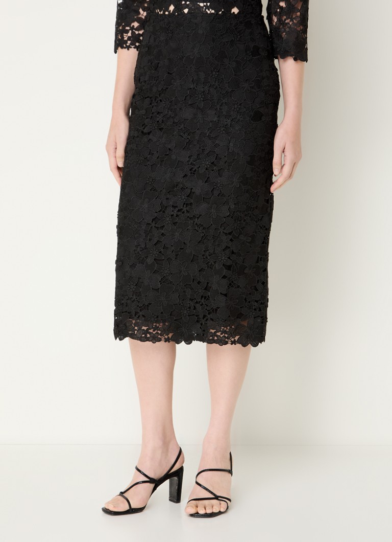 ba&sh Payton midi skirt with floral embroidery